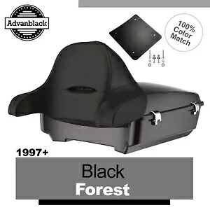 Rushmore チョップド ツアー パック ラップアラウンド 97 年以上のハーレー/ソフテイル用 BLACK FOREST Rushmore Chopped Tour Pak Pack Wrap Around For 97+ Harley/Softail BLACK FOREST 【並行輸入品】