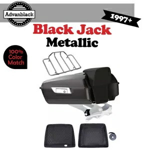 アドバン ブラック ジャック メタリック レイザー ツアー パック パック ハーレーダビッドソン ツーリング 97+用 Advan Black Jack Metallic Razor Tour Pack Pak For Harley Davidson Touring 97+ 【並行輸入品】