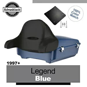 Rushmore チョップド ツアー パック ラップアラウンド 97 年以上のハーレー/ソフテイル用 レジェンド ブルー Rushmore Chopped Tour Pak Pack Wrap Around For 97+ Harley/Softail LEGEND BLUE 【並行輸入品】