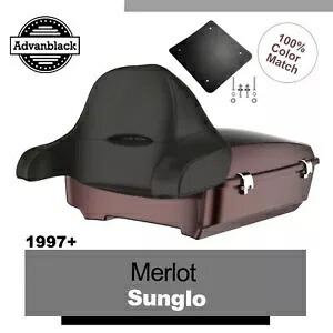 ラッシュモア チョップド ツアー パック ラップ アラウンド 97 年以上のハーレー/ソフテイル用 MERLOT SUNGLO Rushmore Chopped Tour Pak Pack Wrap Around For 97+ Harley/Softail MERLOT SUNGLO 【並行輸入品】