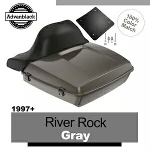 ラッシュモア レイザー ツアー パック ラップ アラウンド ハーレー/ソフテイル 97+ リバー ロック グレー Rushmore Razor Tour Pak Pack Wrap Around For Harley/Softail 97+ RIVER ROCK GRAY 【並行輸入品】
