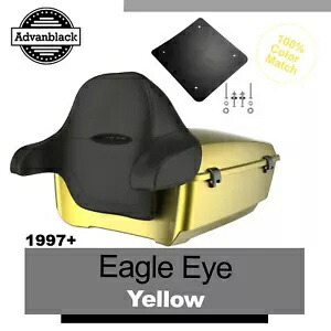 イーグルアイイエロー 97+ ハーレー/ソフテイル用 Advanblack ラッシュモア キング ツアー パック パック EAGLE EYE YELLOW For 97+ Harley/Softail Advanblack Rushmore King Tour Pak Pack 【並行輸入品】