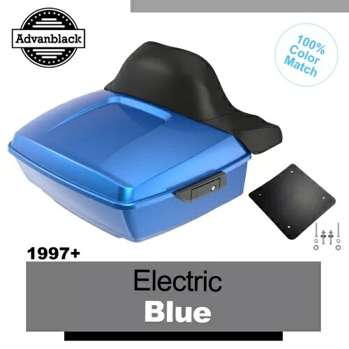 エレクトリック ブルー 97+ ハーレー/ソフテイル Advanblack ラッシュモア キング ツアー パック パック パッド ELECTRIC BLUE For 97+ Harley/Softail Advanblack Rushmore King Tour Pak Pack Pad 【並行輸入品】