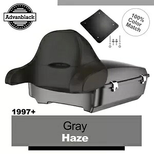 Rushmore チョップド ツアー パック ラップアラウンド 97 年以上のハーレー/ソフテイル用 GREY HAZE Rushmore Chopped Tour Pak Pack Wrap Around For 97+ Harley/Softail GRAY HAZE 【並行輸入品】