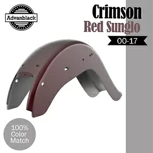 CRIMSON RED SUNGLO チョロ ビクラ チカーノ スタイル リアフェンダー ハーレー ソフテイル用 CRIMSON RED SUNGLO Cholo Vicla Chicano Style Rear Fender For Harley Softail 【並行輸入品】
