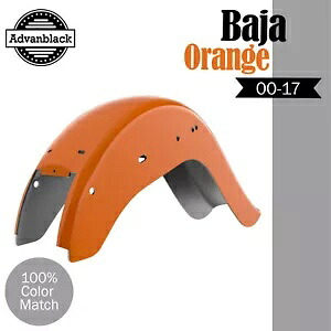 BAJA オレンジ チョロ ビクラ チカーノ スタイル リアフェンダー ハーレー ソフテイル 2000-2017用 BAJA ORANGE Cholo Vicla Chicano Style Rear Fender For Harley Softail 2000-2017 【並行輸入品】