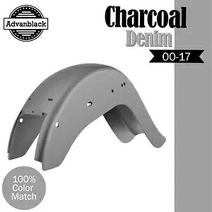 チャコールデニム チョロビクラ チカーノスタイル リアフェンダー ハーレーソフテイル 00-17用 CHARCOAL DENIM Cholo Vicla Chicano Style Rear Fender For Harley Softail 00-17 【並行輸入品】