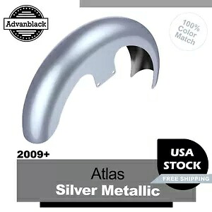 アトラス シルバー メタリック 21 インチ リビール ラッパー ハガー フロント フェンダー ハーレー ツーリング用 Atlas Silver Metallic 21\