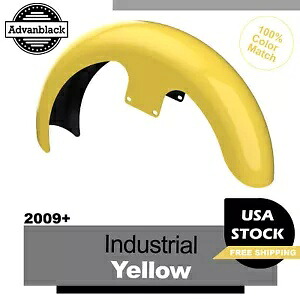 インダストリアルイエロー 21インチ リビールラッパーハガー フロントフェンダー ハーレーツーリング用 Industrial Yellow 21\