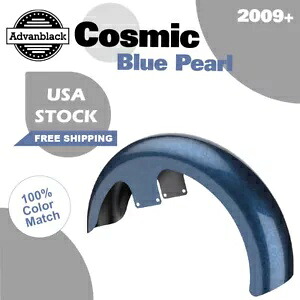 コズミックブルーパール 21インチ リビールラッパーハガー フロントフェンダー 09+ ハーレーツーリング用 Cosmic Blue Pearl 21\