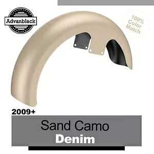 21 インチ リビール ラッパー ハガー フロント フェンダー 09 年以降のハーレーに適合 SAND CAMO DENIM 21\