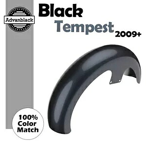 ブラック テンペスト 21 インチ リビール ラッパー ハガー フロント フェンダー 09+ ハーレー HD SG&RG&EG に適合 Black Tempest 21\