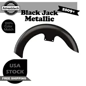 ブラック ジャック メタリック 19 インチ リビール ラッパー ハガー フロント フェンダー ハーレー 09+ に適合 Black Jack Metallic 19" Reveal Wrapper Hugger Front Fender Fits Harley 09+ 【並行輸入品】｜カスタムパーツ WORLD倉庫 103,400円