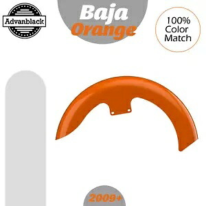 バハオレンジ 19 インチ リビールラッパーハガー フロントフェンダー ハーレー 09+ に適合 Baja Orange 19\