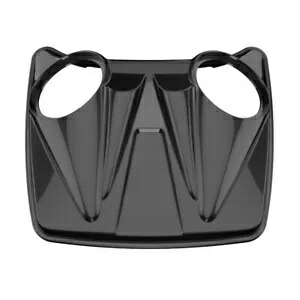 デュアル 8 インチ スピーカー蓋 Harley Razor、Chopped & King Tour Pak Pack ブラックホール用 Dual 8'' Speaker Lids For Harley Razor, Chopped & King Tour Pak Pack BLACK HOLE 【並行輸入品】