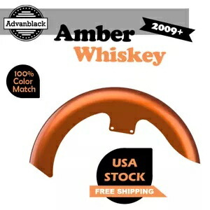アンバー ウイスキー 19 インチ リビール ラッパー ハガー フロントフェンダー 09 年以降のハーレーツーリングに適合 Amber Whiskey 19\