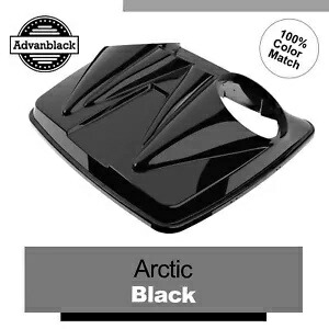 デュアル 8 インチ スピーカー蓋 Harley Razor Chopped & King Tour Pak Pack ARCTIC BLACK 用 Dual 8'' Speaker Lids For Harley Razor Chopped & King Tour Pak Pack ARCTIC BLACK 【並行輸入品】