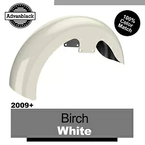 バーチ ホワイト 19 インチ リビール ラッパー ハガー フロント フェンダー ハーレー 09+ に適合 Birch White 19\