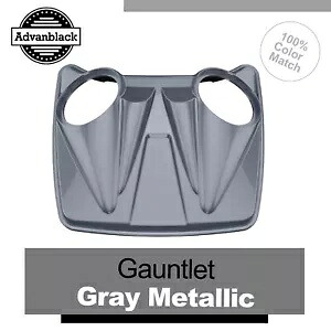 デュアル 8 インチ スピーカー蓋 ハーレー ツアーパック パック ガントレット グレーメタリック用 Dual 8'' Speaker Lids For Harley Tour Pak Pack Gauntlet Gray Metallic 【並行輸入品】