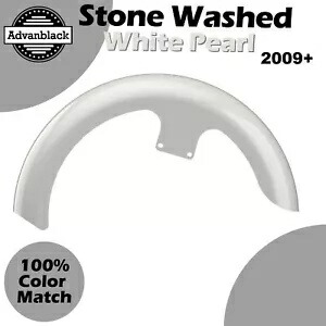 ストーンウォッシュ ホワイト パール 21 インチ リビール ラッパー ハガー フロントフェンダー 09+ ハーレーに適合 Stone Washed White Pearl 21\