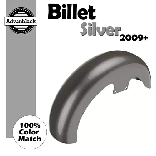 ビレットシルバー 19 インチ リビール ラッパー ハガー フロントフェンダー 09+ ハーレーツーリングに適合 Billet Silver 19\