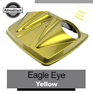 デュアル 8 インチ スピーカー蓋 Harley Razor Chopped & King Tour Pack 用 EAGLE EYE YELLOW Dual 8'' Speaker Lids For Harley Razor Chopped & King Tour Pack EAGLE EYE YELLOW 【並行輸入品】