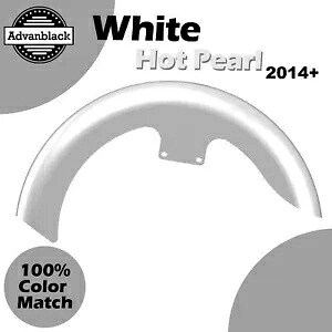 ホワイトホットパール 19 インチ リビールラッパーハガー フロントフェンダー ハーレー 09+ に適合 White Hot Pearl 19\