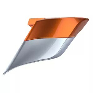 アンバー ウイスキー & ブリリアント シルバー 2 トーン拡張サイドカバー 2014 年以降のハーレー用 Amber Whiskey & Brilliant Silver 2-Tone Extended Side Covers For 2014+ Harley 【並行輸入品】