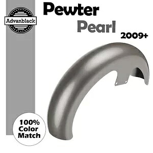 ピューターパール 21インチ リビールラッパーハガー フロントフェンダー 09+ ハーレー FLH ツーリング用 Pewter Pearl 21\