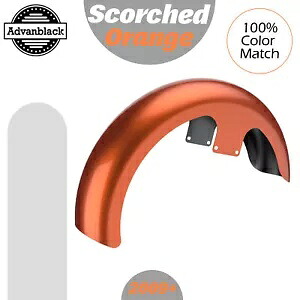 スコーチオレンジ 21 インチ リビールラッパーハガー フロントフェンダー 09+ ハーレーツーリング用 Scorched Orange 21" Reveal Wrapper Hugger Front Fender For 09+ Harley Touring 【並行輸入品】｜カスタムパーツ WORLD倉庫