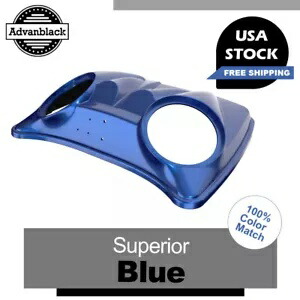 優れたブルーデュアル 8 インチスピーカー蓋 Harley Rushmore Tour Pak に適合 Superior Blue Dual 8 inch Speaker Lid Fits for Harley Rushmore Tour Pak 【並行輸入品】