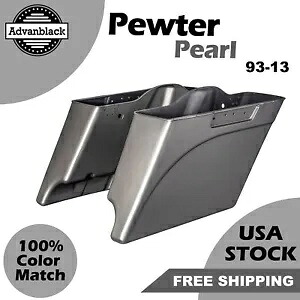 Advanblack ピューターパールストレッチサドルバッグボトムスハーレー 93-13 ツーリング用 Advanblack Pewter Pearl Stretched Saddlebags Bottoms For Harley 93-13 Touring 【並行輸入品】｜カスタムパーツ WORLD倉庫