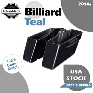 ビリヤード ティール 標準非伸縮性サドルバッグ ハーレー ストリート ロードに適合 Billiard Teal Standard Non-Stretched Saddlebag Fits Harley Street Road 【並行輸入品】｜カスタムパーツ WORLD倉庫