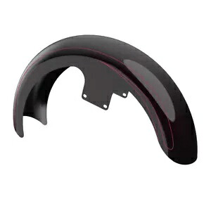 黒くなったカイエン 21 インチ ラッパー ハガー フロントフェンダー ピンストライプ ハーレー用 Blackened Cayenne 21'' Wrapper Hugger Front Fender Pinstripe For Harley 【並行輸入品】|カスタムパーツ WORLD倉庫