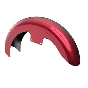 Velocity レッド Sunglo 19 インチ ラッパー ハガー フロントフェンダー ピンストライプ ハーレー用 Velocity Red Sunglo 19" Wrapper Hugger Front Fender Pinstripe For Harley 【並行輸入品】｜カスタムパーツ WORLD倉庫