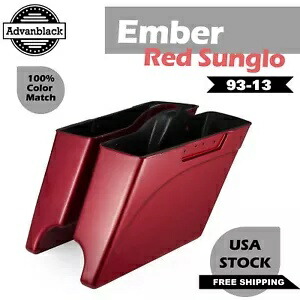 Ember Red Sunglo ストレッチサドルバッグボトムス ハーレーツーリング 1993-2013 に適合 Ember Red Sunglo Stretched Saddlebags Bottoms Fits Harley Touring 1993-2013 【並行輸入品】