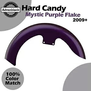 ハード キャンディ ミスティック パープル フレーク 19 インチ リビール ラッパー ハガー フロント フェンダー ハーレーに適合 Hard Candy Mystic Purple Flake 19" Reveal Wrapper Hugger Front Fender Fit Harley 【並行輸入品】｜カスタムパーツ WORLD倉庫