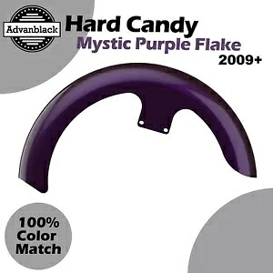 ハード キャンディ ミスティック パープル フレーク 21 インチ リビール ラッパー ハガー フロントフェンダー ハーレー用 Hard Candy Mystic Purple Flake 21" Reveal Wrapper Hugger Front Fender For Harley 【並行輸入品】|カスタムパーツ WORLD倉庫