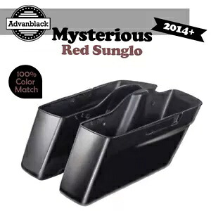 ミステリアスレッド Sunglo 標準非伸縮性サドルバッグ ハーレーストリートロードに適合 Mysterious Red Sunglo Standard Non-Stretched Saddlebag Fits Harley Street Road 【並行輸入品】｜カスタムパーツ WORLD倉庫