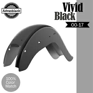 VIVID BLACK チョロ ビクラ チカーノ スタイル リアフェンダー ハーレー ソフテイル 2000-2017用 VIVID BLACK Cholo Vicla Chicano Style Rear Fender For Harley Softail 2000-2017 【並行輸入品】