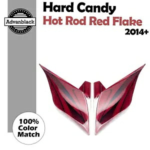 ハード キャンディ ホットロッド レッド ストレッチ 拡張サイド カバー 14 歳以上のハーレー ストリート ロードに適合 Hard Candy Hot Rod Red Stretched Extended Side Cover Fit 14+ Harley Street Road 【並行輸入品】|カスタムパーツ WORLD倉庫