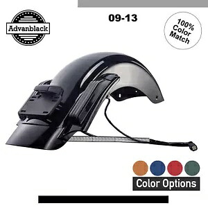 Advanblack カラーマッチ CVO スタイル リアフェンダーシステム ハーレー ツーリング 09-13 に適合 Advanblack Color Matched CVO Style Rear Fender System Fits Harley Touring 09-13 【並行輸入品】｜カスタムパーツ WORLD倉庫