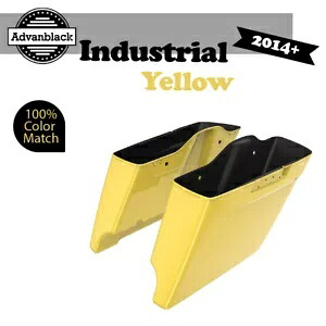 Harley Street Road Glide Advanblack INDUSTRIAL YELLOW ストレッチサドルバッグに適合 Fits Harley Street Road Glide Advanblack INDUSTRIAL YELLOW Stretched Saddlebag 【並行輸入品】