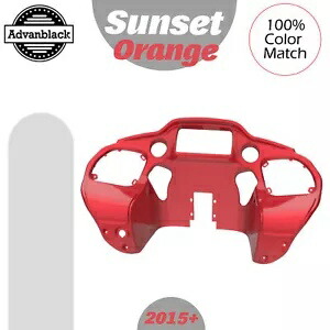 Advanblack サンセットオレンジ インナーフェアリング ハーレー ツーリング ロード グライド 15+ に適合 Advanblack Sunset Orange Inner Fairing Fits Harley Touring Road Glide 15+ 【並行輸入品】