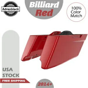ビリヤード レッド CVO テーパード エクステンデッド ストレッチ サドルバッグ ハーレー ツーリング 14+ Billiard Red CVO Tapered Extended Stretched Saddlebag For Harley Touring 14+ 【並行輸入品】