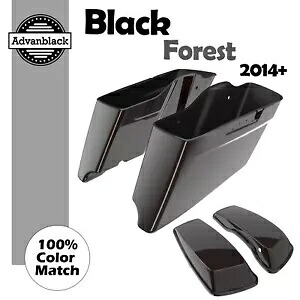 Black Forest CVO テーパード拡張ストレッチサドルバッグ ハーレー 14+用 Black Forest CVO Tapered Extended Stretched Saddlebag For Harley 14+ 【並行輸入品】
