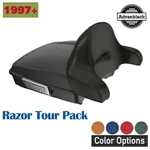 カラーマッチング Rushmore Razor ツアーパック ラップアラウンド 97+ ハーレー/ソフテイルに適合 Color Matched Rushmore Razor Tour Pak Pack Wrap Around Fits 97+ Harley/Softail 【並行輸入品】