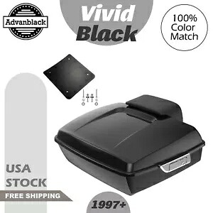 アドバン ビビッド ブラック チョップド ツアー パック ラゲッジ 97 歳以上 ハーレー FLHR FLHXS FLTRX 用 Advan Vivid Black Chopped Tour Pack Luggage For 97+ Harley FLHR FLHXS FLTRX 【並行輸入品】