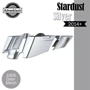 ハーレー 2014+ CVO テーパードストレッチ拡張サドルバッグに適合 スターダストシルバー Fits Harley 2014+ CVO Tapered Stretched Extended Saddlebags STARDUST SILVER 【並行輸入品】