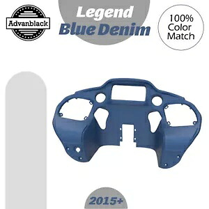 Advanblack レジェンド ブルー デニム インナーフェアリング ハーレー ツーリング ロード グライド 15+ に適合 Advanblack Legend Blue Denim Inner Fairing Fits Harley Touring Road Glide 15+ 【並行輸入品】